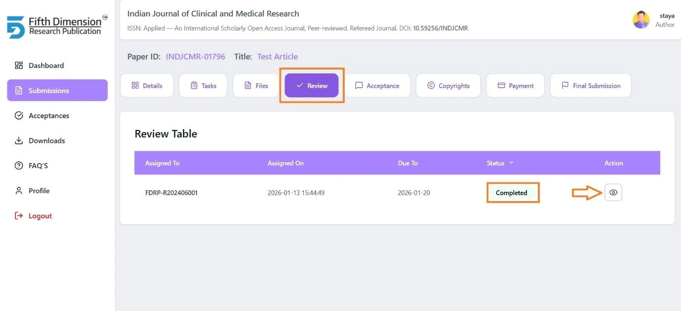 EMS Peer Review Feedback