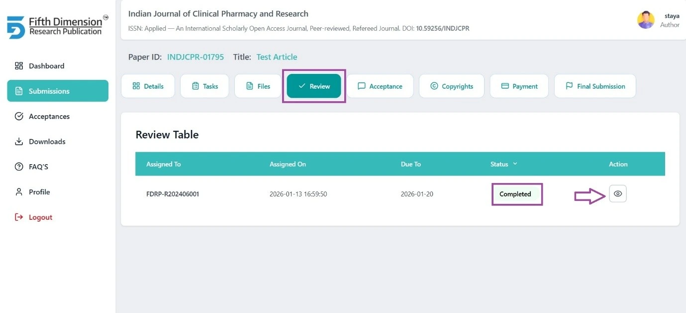 EMS Peer Review Feedback