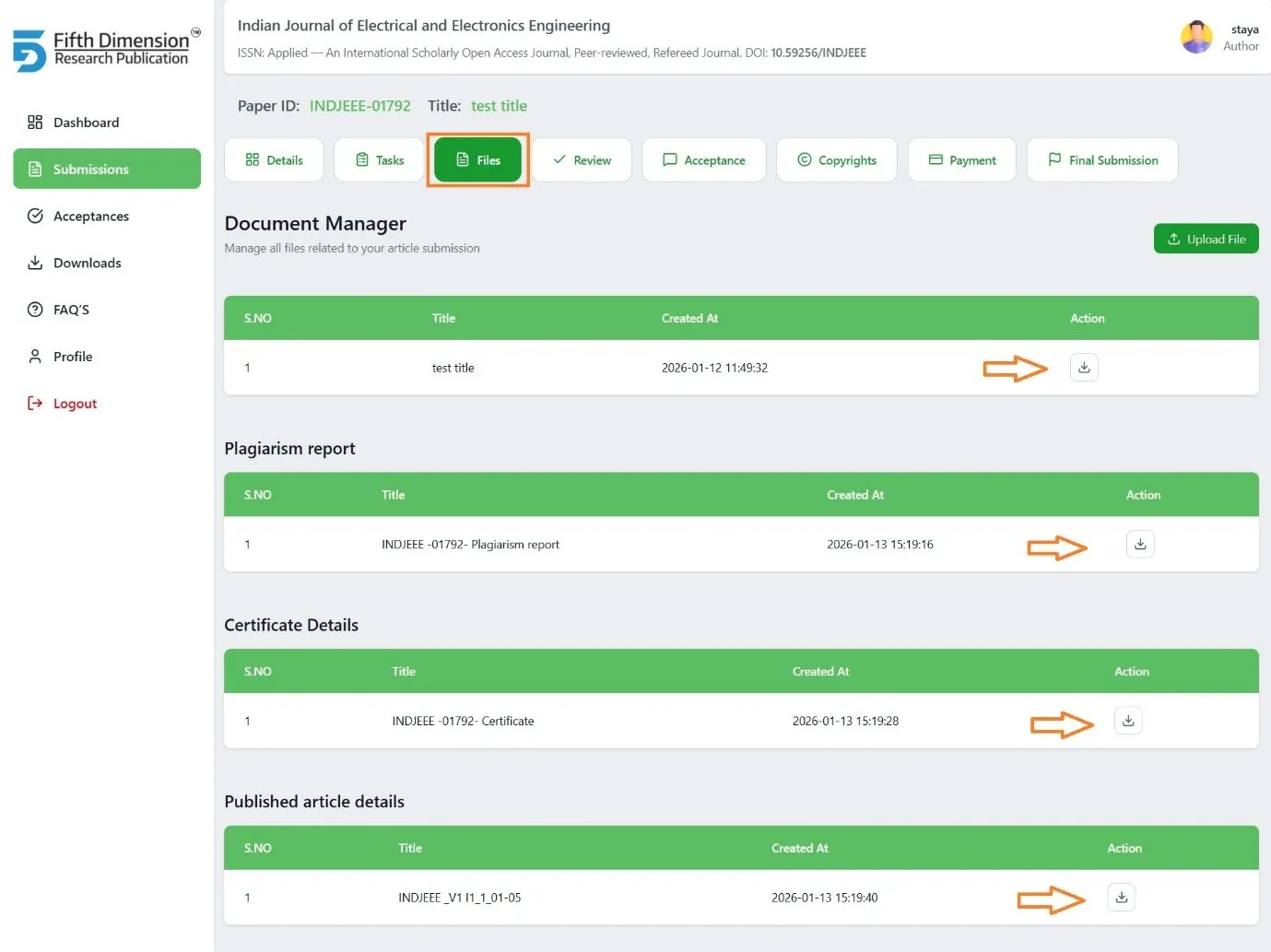 EMS Files Repository