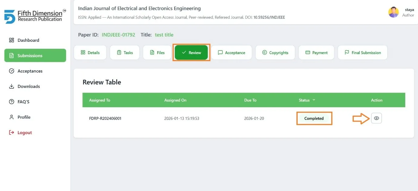 EMS Peer Review Feedback